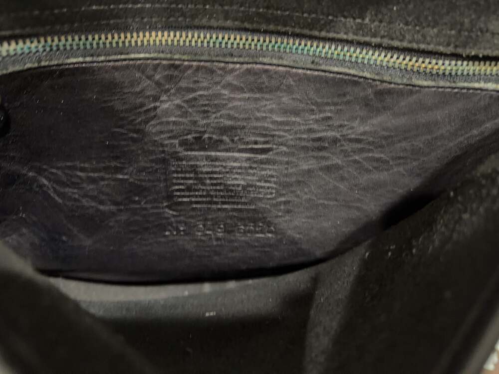 Vintage Coach Black Leather Legacy Saddle Bag Crossbody - Picture 4 of 6